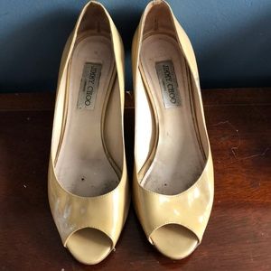 Jimmy Choo Nude Kitten Heel